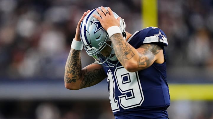 Dallas Cowboys quarterback Trey Lance (19)