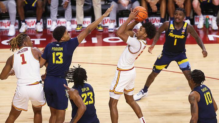 Curtis Jones helped Iowa State top Marquette last week, as the Cyclones are now ranked No. 3. Curtis Jones helped Iowa State top Marquette last week, as the Cyclones are now ranked No. 3.