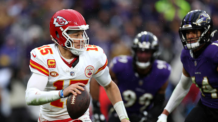 Kansas City Chiefs quarterback Patrick Mahomes (15)
