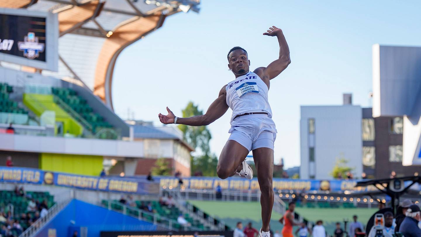 Tah Chikomba Delivers Gold-Medal Jump at NCAA Championships