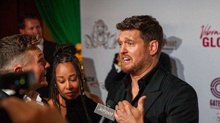 Michael Bublé in Scottsdale at Gateway Celebrity Fight Night 2024 on April 27, 2024. Michael Bublé in Scottsdale at Gateway Celebrity Fight Night 2024 on April 27, 2024.