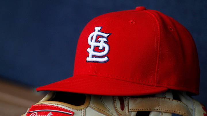 Oct 4, 2015; Atlanta, GA, USA; Detailed view of St. Louis Cardinals hat and glove in the dugout against the Atlanta Braves in the ninth inning at Turner Field. The Braves defeated the Cardinals 2-0. Mandatory Credit: Brett Davis-USA TODAY Sports Oct 4, 2015; Atlanta, GA, USA; Detailed view of St. Louis Cardinals hat and glove in the dugout against the Atlanta Braves in the ninth inning at Turner Field. The Braves defeated the Cardinals 2-0. Mandatory Credit: Brett Davis-USA TODAY Sports