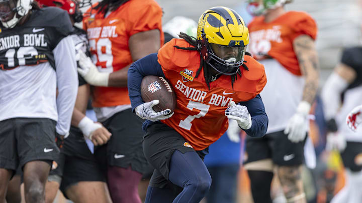 Michigan's versatile Donovan Edwards is among the players to watch for the Bears in Saturday's Senior Bowl.