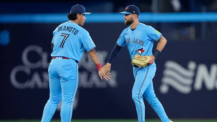 Toronto Blue Jays right fielder Nathan Lukes Credit: John E. Sokolowski | Imagn Images Toronto Blue Jays right fielder Nathan Lukes Credit: John E. Sokolowski | Imagn Images