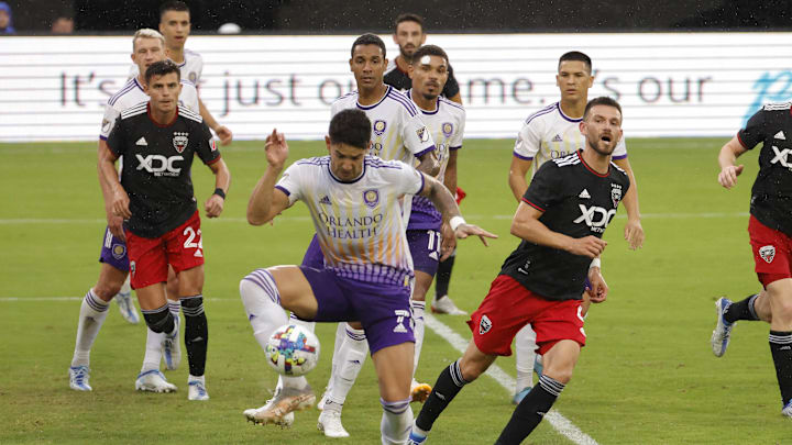 Jul 31, 2022; Washington, District of Columbia, USA; Orlando City SC forward Alexandre Pato (7)