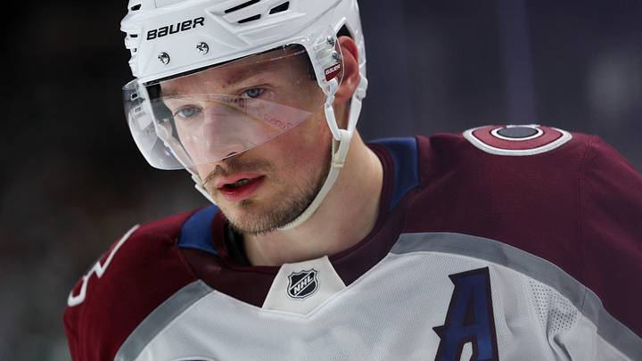 May 11, 2026; Saint Paul, Minnesota, USA; Colorado Avalanche defenseman Cale Makar (8) looks on during the second period in game four of the second round of the 2026 Stanley Cup Playoffs against the Minnesota Wild at Grand Casino Arena. Mandatory Credit: Matt Krohn-Imagn Images May 11, 2026; Saint Paul, Minnesota, USA; Colorado Avalanche defenseman Cale Makar (8) looks on during the second period in game four of the second round of the 2026 Stanley Cup Playoffs against the Minnesota Wild at Grand Casino Arena. Mandatory Credit: Matt Krohn-Imagn Images