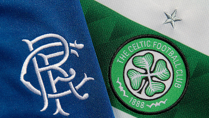 The Glasgow Celtic FC and the Glasgow Rangers FC Club Badges
