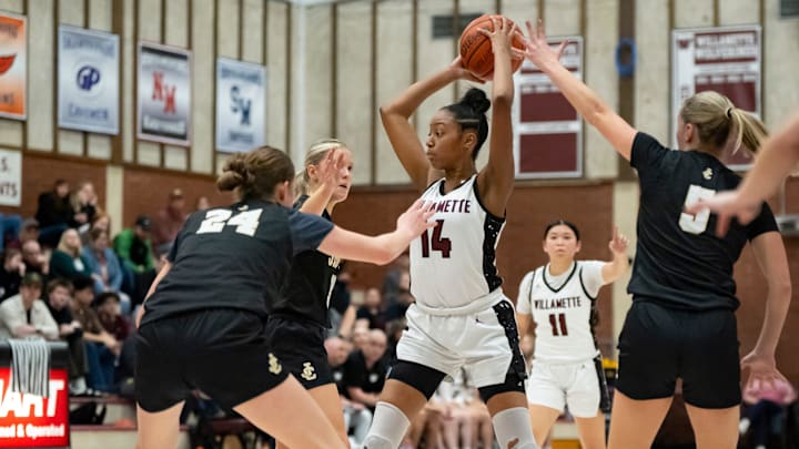 Willamette’s Diamond Wright scored a game-high 25 points in a quarterfinal win over Southridge on Wednesday.