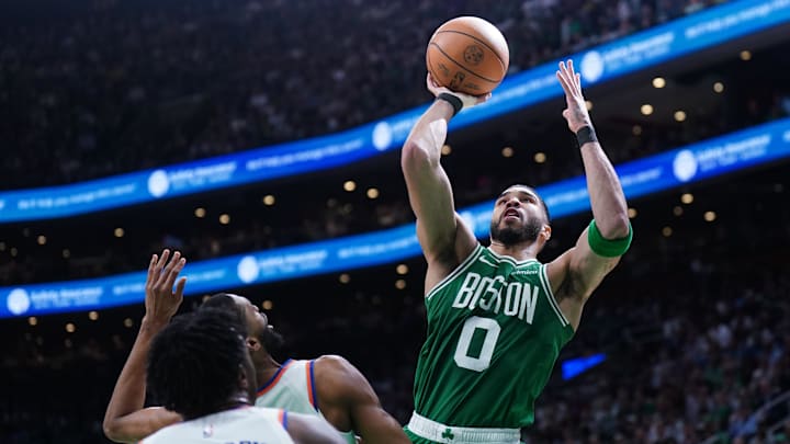 Boston Celtics star Jayson Tatum has struggled through the first two games of the Eastern Conference semifinals.