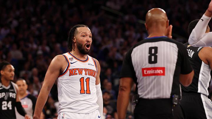 Jalen Brunson’s Knicks took issue with how their Game 3 NBA Finals loss to the Spurs was officiated.