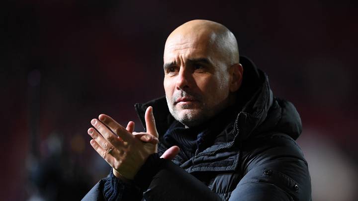 Pep Guardiola con el Manchester City