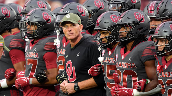 Oklahoma coach Brent Venables on the Unity Walk