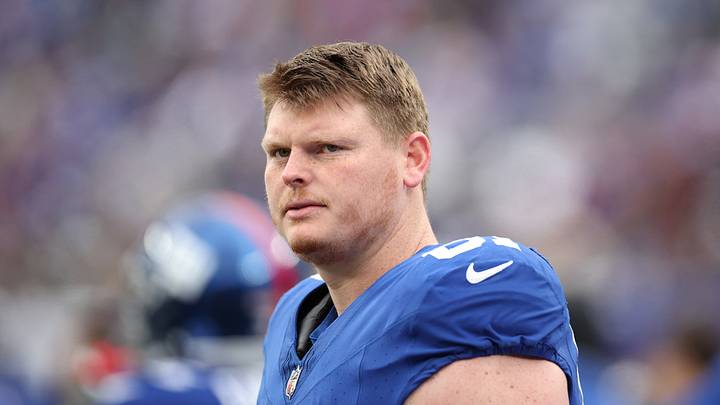 New York Giants center John Michael Schmitz Jr. New York Giants center John Michael Schmitz Jr.