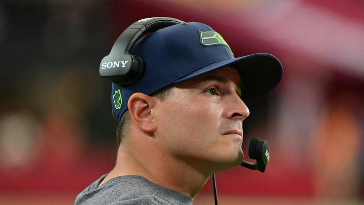 Seattle Seahawks head coach Mike Macdonald looks on in the fourth quarter