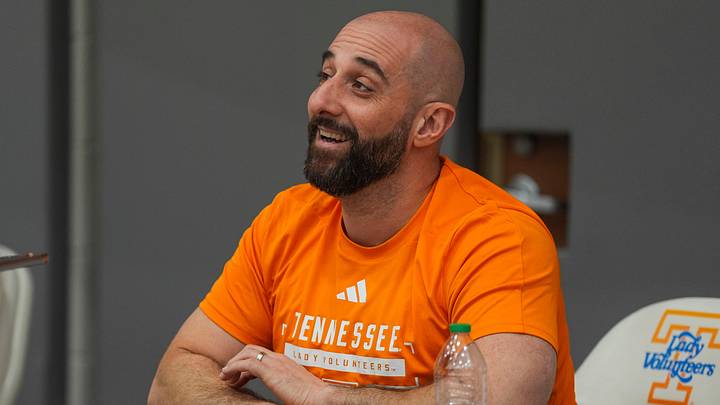 Tennessee women’s basketball assistant coach Bill Ferrara at the Tennessee Lady Vols basketball media day at Pratt Pavilion on Oct. 22, 2026. Tennessee women’s basketball assistant coach Bill Ferrara at the Tennessee Lady Vols basketball media day at Pratt Pavilion on Oct. 22, 2026.
