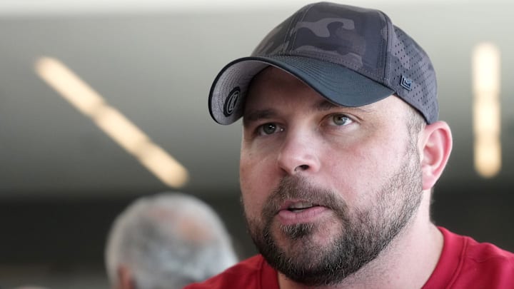 New Dallas Cowboys OC Klayton Adams speaks with the media New Dallas Cowboys OC Klayton Adams speaks with the media