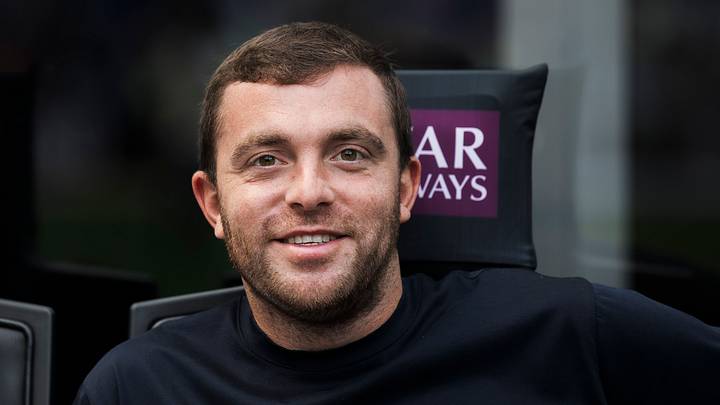 Fabrizio Romano, Italian sports journalist, smiles prior to