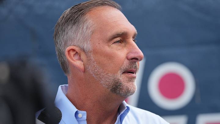 Jupiter, FL, USA;  St. Louis Cardinals president of baseball operations John Mozeliak takes questions from the media on the day pitchers and catchers report to Spring Training in Jupiter, Florida. Mandatory Credit: Jim Rassol-Imagn Images