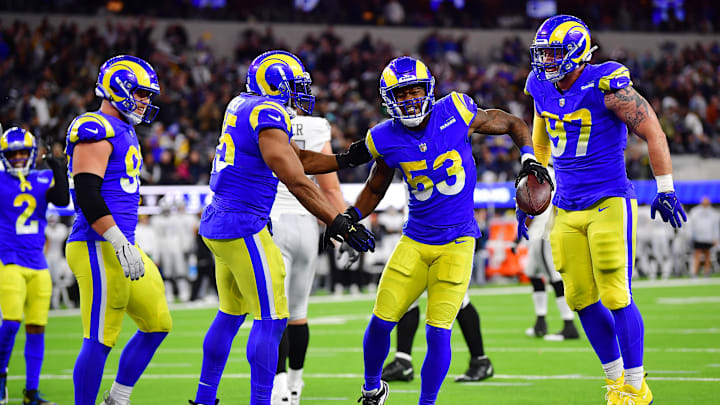South Carolina football alum Ernest Jones with the Los Angeles Rams