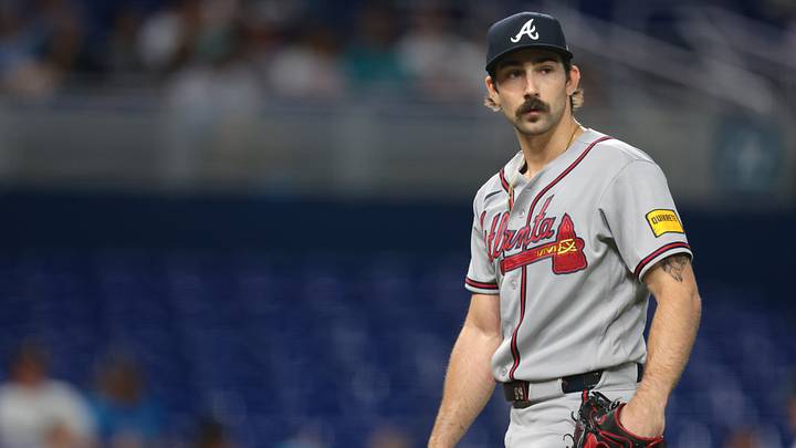 May 21, 2026; Miami, Florida, USA; Atlanta Braves starting pitcher Spencer Strider (99) returns to the dugout against the Miami Marlins after the third inning at loanDepot Park. Mandatory Credit: Sam Navarro-Imagn Images May 21, 2026; Miami, Florida, USA; Atlanta Braves starting pitcher Spencer Strider (99) returns to the dugout against the Miami Marlins after the third inning at loanDepot Park. Mandatory Credit: Sam Navarro-Imagn Images