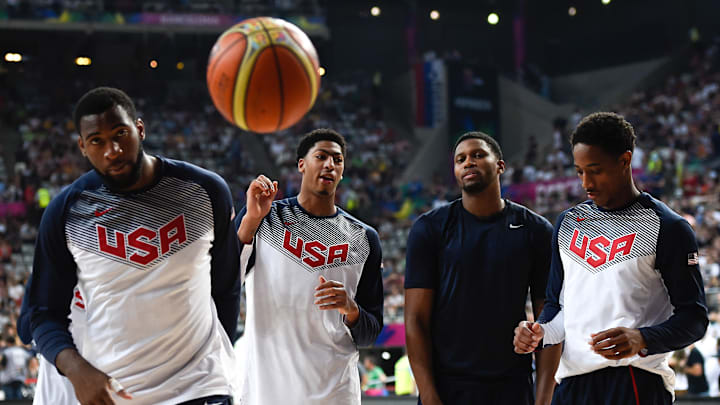 La selección de Estados Unidos, cuando se consagró ganadora de la Copa del Mundo FIBA en 2014