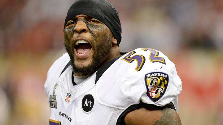 A first-round pick for the Baltimore Ravens in 1996, Ray Lewis shaped the trajectory of the franchise for decades to come. Mandatory Credit: John David Mercer-USA TODAY Sports