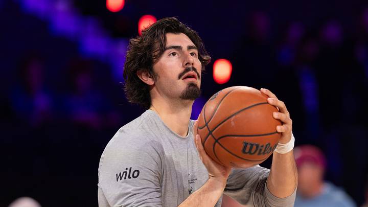 Oct 24, 2026; Philadelphia, Pennsylvania, USA; Milwaukee Bucks forward Jaime Jaquez Jr. before action against the Philadelphia 76ers at Xfinity Mobile Arena. Mandatory Credit: Bill Streicher-Imagn Images Oct 24, 2026; Philadelphia, Pennsylvania, USA; Milwaukee Bucks forward Jaime Jaquez Jr. before action against the Philadelphia 76ers at Xfinity Mobile Arena. Mandatory Credit: Bill Streicher-Imagn Images