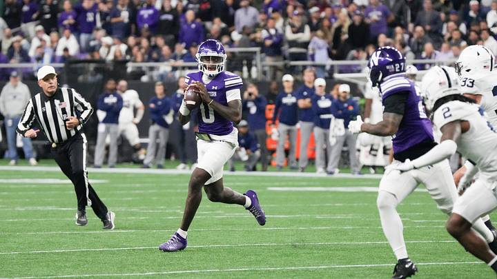 Oct 2, 2026; Evanston, Illinois, USA; Northwestern Wildcats quarterback Aidan Chiles (0) looks to pass against the Penn State Nittany Lions during the second half at New Ryan Field. Mandatory Credit: David Banks-Imagn Images Oct 2, 2026; Evanston, Illinois, USA; Northwestern Wildcats quarterback Aidan Chiles (0) looks to pass against the Penn State Nittany Lions during the second half at New Ryan Field. Mandatory Credit: David Banks-Imagn Images