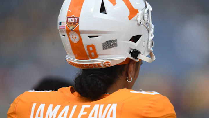 Tennessee quarterback Nico Iamaleava (8) at the Citrus Bowl NCAA College football game on Monday,