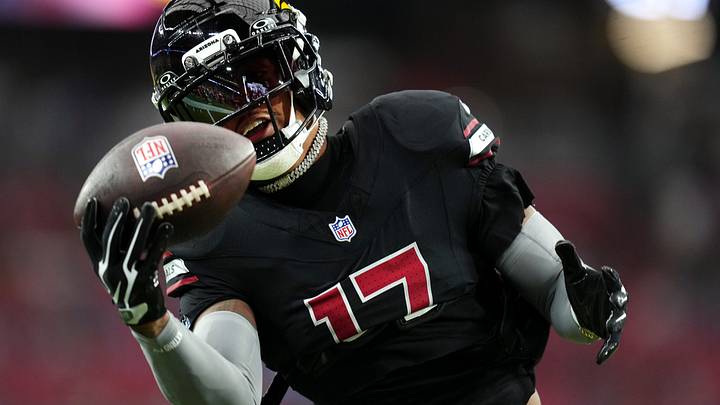 Arizona Cardinals receiver Kendrick Bourne (17) catches a pass during warm ups before their game against the Detroit Lions at State Farm Stadium in Glendale on Oct. 11, 2026. Arizona Cardinals receiver Kendrick Bourne (17) catches a pass during warm ups before their game against the Detroit Lions at State Farm Stadium in Glendale on Oct. 11, 2026.