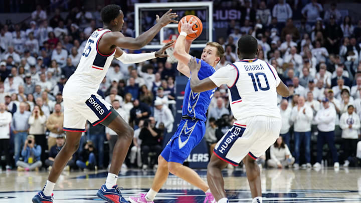 UConn is favored against Creighton in the Big East semifinal.