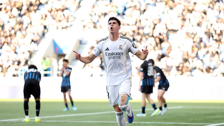 Jacobo Ortega lors de l'ouverture du score à la 23e minute de jeu.