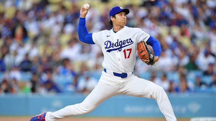 May 13, 2026; Los Angeles, California, USA; Los Angeles Dodgers two-way player Shohei Ohtani (17) delivers a pitch in the first inning against the San Francisco Giants at Dodger Stadium. Mandatory Credit: Gary A. Vasquez-Imagn Images May 13, 2026; Los Angeles, California, USA; Los Angeles Dodgers two-way player Shohei Ohtani (17) delivers a pitch in the first inning against the San Francisco Giants at Dodger Stadium. Mandatory Credit: Gary A. Vasquez-Imagn Images