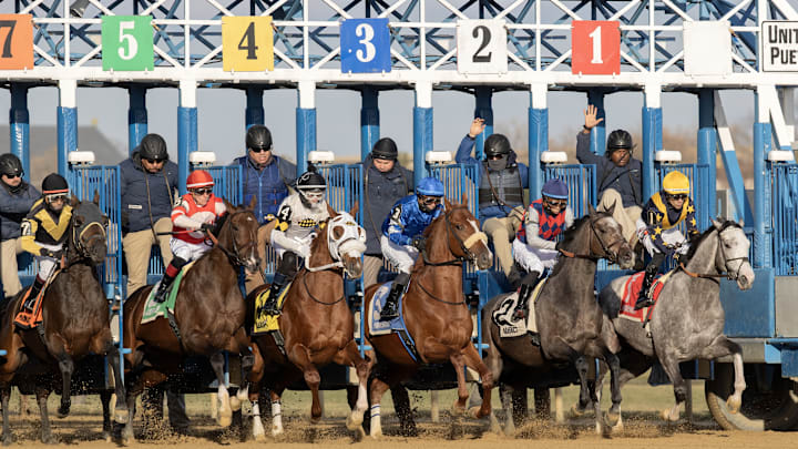 Aqueduct Racetrack in Queens, New York. Aqueduct Racetrack in Queens, New York.