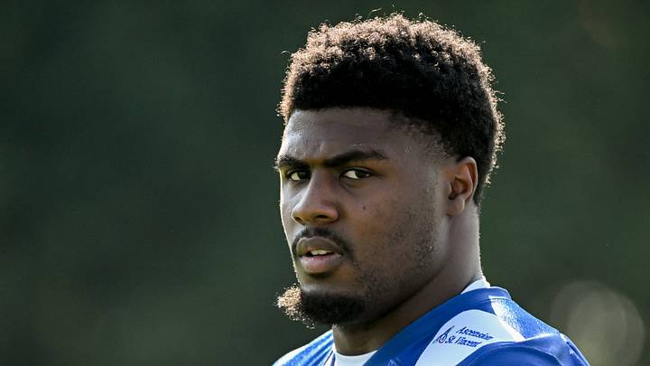 Indianapolis Colts linebacker CJ Allen participates in a drill
