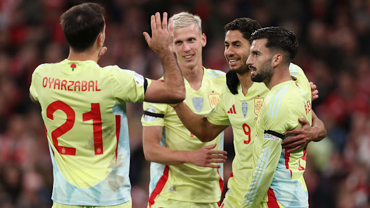 Denmark v Spain - UEFA Nations League 2024/25 League A Group A4