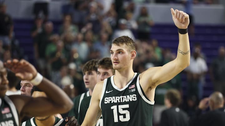 Michigan State Spartans center Carson Cooper Michigan State Spartans center Carson Cooper