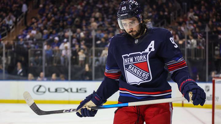 Oct 11, 2026; New York, New York, USA;  New York Rangers center Mika Zibanejad (93) at Madison Square Garden. Mandatory Credit: Wendell Cruz-Imagn Images