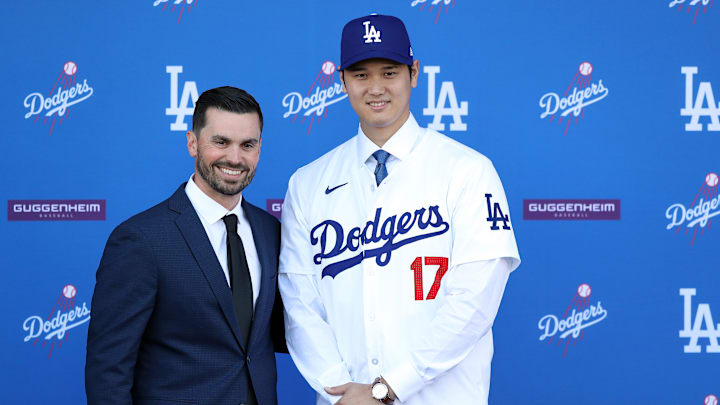 Ohtani fue presentado como nuevo jugador de los Dodgers