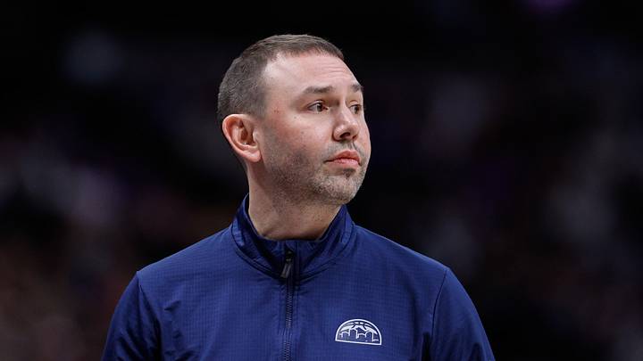 Dec 22, 2025; Denver, Colorado, USA; Denver Nuggets head coach David Adelman in the second quarter against the Utah Jazz at Ball Arena. Mandatory Credit: Isaiah J. Downing-Imagn Images Dec 22, 2025; Denver, Colorado, USA; Denver Nuggets head coach David Adelman in the second quarter against the Utah Jazz at Ball Arena. Mandatory Credit: Isaiah J. Downing-Imagn Images
