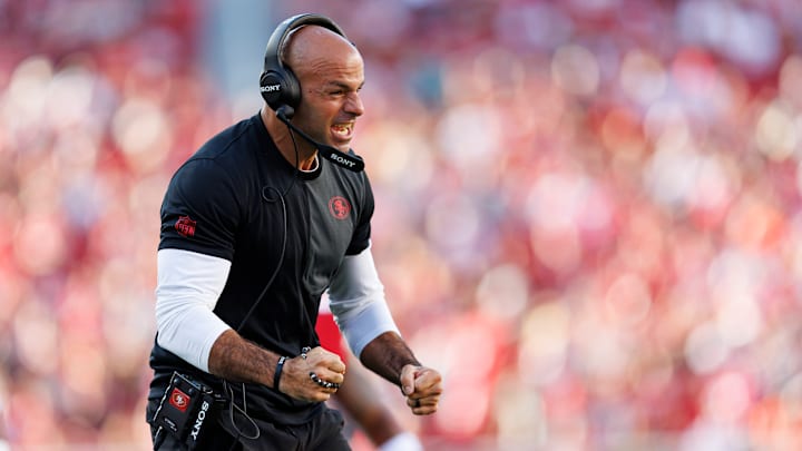 San Francisco 49ers defensive coordinator Robert Saleh