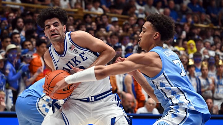 Duke Blue Devils guard Cayden Boozer (2) 