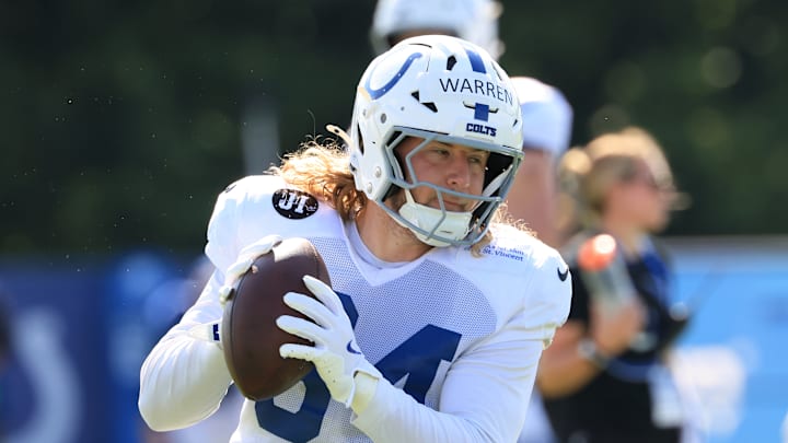 Tyler Warren at Indianapolis Colts Training Camp