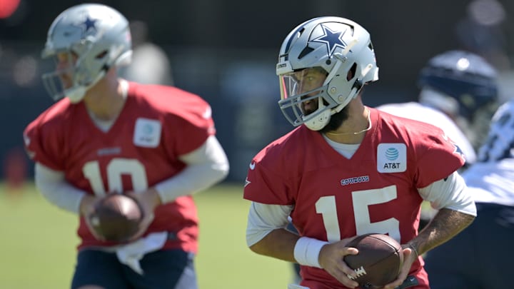 The Cowboys are clearly considering a risky roster move on their quarterback depth chart.