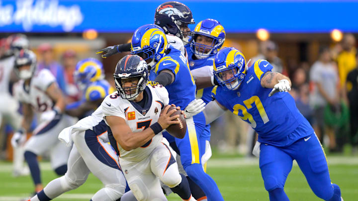 Denver Broncos Russell Wilson v Los Angeles Rams