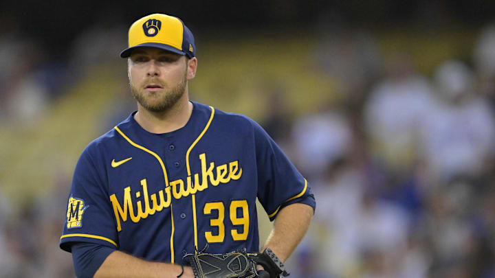 Milwaukee Brewers starting pitcher Corbin Burnes
