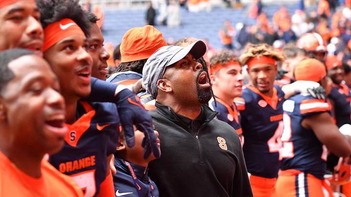 Elijah Kimble, a 2027 4-star RB who committed to Syracuse football on Friday, pledged to 'Cuse in secret about a month ago. Elijah Kimble, a 2027 4-star RB who committed to Syracuse football on Friday, pledged to 'Cuse in secret about a month ago.
