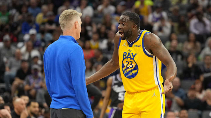 Steve Kerr and Draymond Green both apologized after the two got into a tense exchange during Monday’s win over the Magic. 