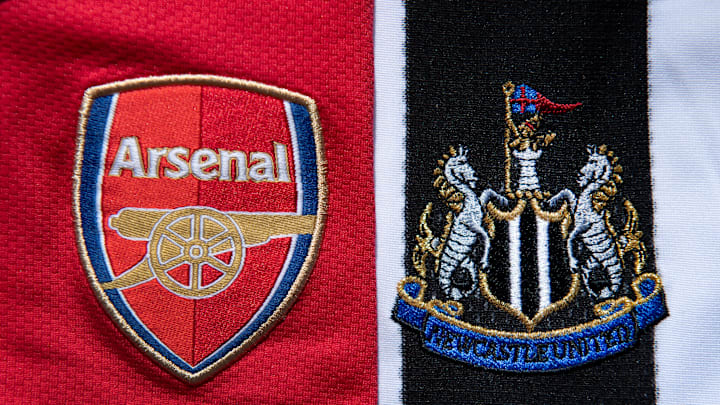 Arsenal and Newcastle United Club Crests