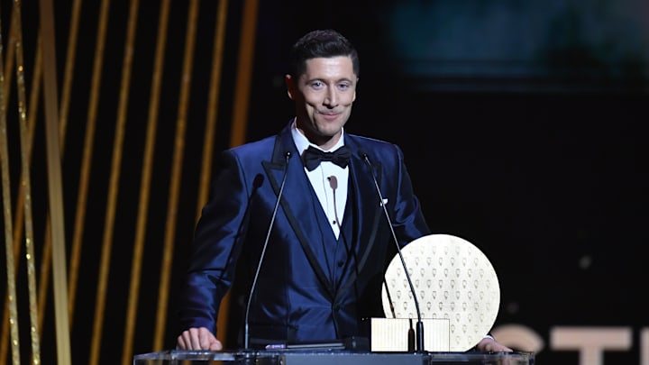 Robert Lewandowski a remporté le trophée du meilleur buteur de l'année